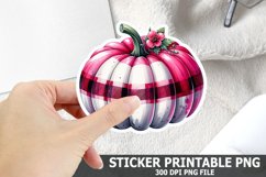 Halloween Pumpkin Sticker| Halloween Sticker PNG Design Product Image 1