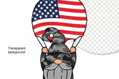 Gnomes of Military America, Dwarf Soldier parachutist Dwarf Product Image 3