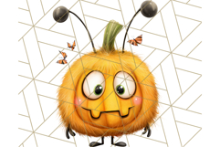Quirky Monster Clipart PNG, Funny Spooky Creatures Product Image 5
