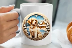 3D Christmas Dog Ornament, 3D Christmas Dog Ornaments Product Image 5