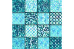 Shiny Botanical Spring Bundle, Floral Ornament Digital Paper Product Image 4