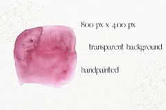 Watercolor splash clipart, Purple watercolor brush strokes Product Image 5