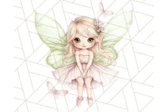 Pastel Fairies and Butterflies PNG, Spring Fantasy Clipart Product Image 5