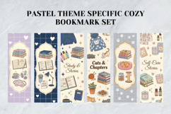 Pastel Theme Specific Cozy Bookmark Set,Elegant Stationery Product Image 5