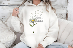 Funny Plant Lover PNG, He Loves Me Not Daisy Sublimation Product Image 6