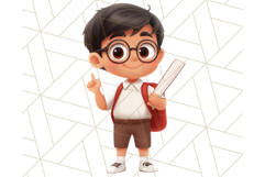 School Teacher Clipart, Boy Teacher PNG, Cute Classroom Art Product Image 5