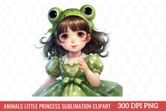 Animals Little Princess Sublimation Clipart Product Image 6