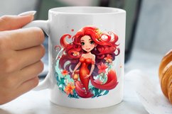 Christmas Mermaid Clipart Sublimation, Christmas PNG Product Image 5