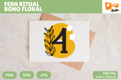 Fern Ritual Boho Floral Monogram Product Image 1