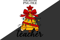 Teacher Christmas png design for T-shirts Product Image 2