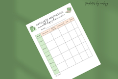 Affiliate Marketing Monthly Planner | Editable Canva Templat Product Image 5