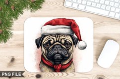 Christmas Dog Sublimation Mouse Pad PNG Design Product Image 1