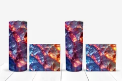 Holographic Tumbler Sublimation, Colorful Water Tumbler Wrap Product Image 5