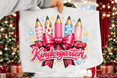 Preppy Back to School Pencil sticker Sublimation Design Product Image 5