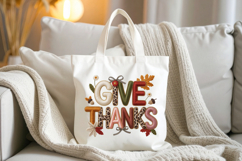 Fall Give Thanks Harvest Quote Cozy Autumn Product Image 5