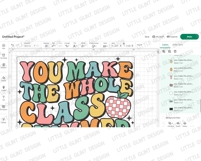You make the whole class shimmer SVG | Retro Teacher PNG Product Image 4