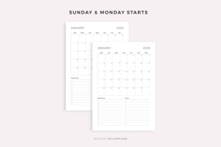 2026 Monthly Planner Printable &amp; Fillable, A4/Letter Size Product Image 5