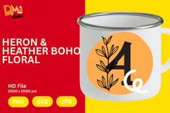 Heron &amp; Heather Boho Floral Monogram Product Image 1