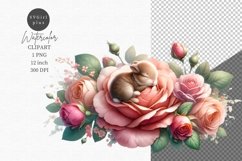 Bunny clipart, Easter clipart, Spring clipart Product Image 1