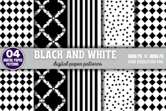 Black and White Digital Background Paper PNG Product Image 6