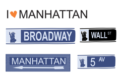 New York clipart Manhattan Set Sublimation Design PNG, SVG Product Image 5