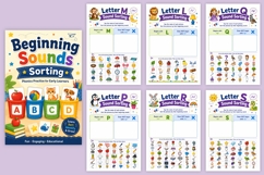 Beginning Sounds Sorting Workbook Product Image 5