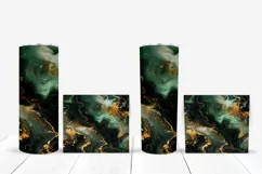 Green Marble Tumbler Wrap Design, Malachite Tumbler Designs Product Image 5