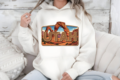 Utah State PNG, Vintage Delicate Arch Desert Sublimation Product Image 6