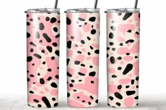 20oz Skinny Tumbler Sublimation, Christmas Leopard Design Product Image 1