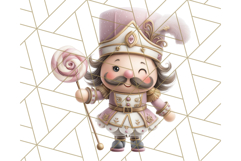 Playful Pink Nutcracker PNG, Pastel Christmas Clipart Product Image 5