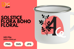 Solstice Flora Boho Floral Monogram Product Image 1