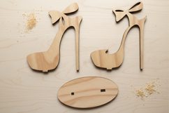High heel shoe. File for laser cutting Product Image 8
