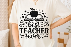 Best Teacher Ever Svg, Back To School Svg, Appreciation Svg. Product Image 6