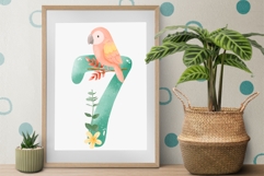 Jungle Animal Numbers Clipart PNG Product Image 4