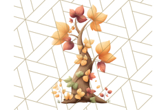 Woodland Forest Scene PNG Clipart, Fall Nature Elements Product Image 5