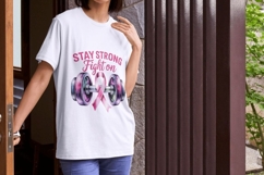 Hope &amp; Strength Breast Cancer Awareness Quotes PNG Pack Product Image 5
