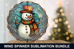 Snowman Stained Glass Wind Spinner - Snowman Wind Spinner Product Image 6