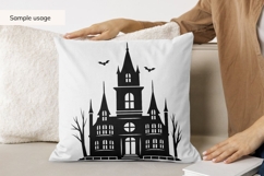 Spooky Mansion SVG, Halloween SVG Product Image 5