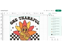 Thanksgiving Teacher Assistant SVG | One Thankful Assistant Product Image 3