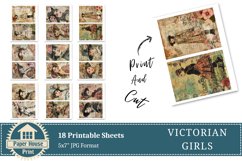 Vintage Victorian Girls Scrapbooking Paper Product Image 5