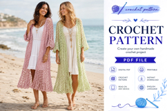 Lacy Crochet Duster Pattern PDF Product Image 3