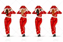 Cosy Christmas Girls Sublimation Design |7 PNG Files 300 DPI Product Image 6