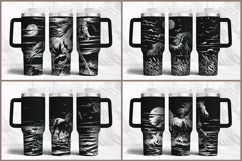 40oz Tumbler laser svg engraved wrap Product Image 7