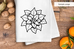 Hand Drawn Poinsettia SVG Product Image 5