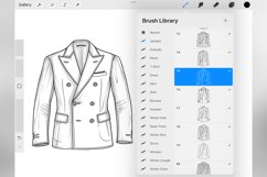 100 Procreate Double-Breasted Jacket Stamp Brushes Product Image 4