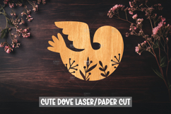 Dove Floral Laser Cut SVG File Product Image 1
