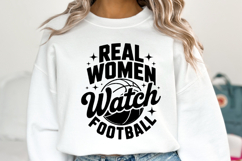 Real Women watch Football Svg | Game Day Svg | Shirt Svg Product Image 5