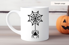 Hanging Spider On Spider Web SVG Product Image 5