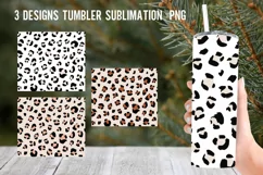 Leopard Print Tumbler Wrap Sublimation PNG Product Image 1