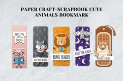 Paper Craft Scrapbook Cute Animals Bookmark Set Product Image 5